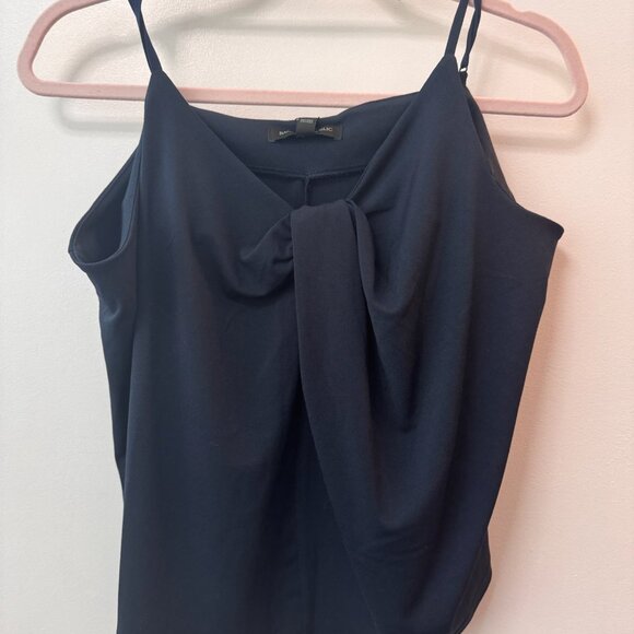 ✨ Banana Republic | Drape Front Navy Cami | Size XL ✨ - Picture 3 of 8